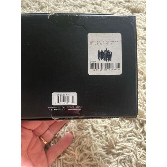 NWT BINO Crystal Door Knobs BRUSHED NICKEL One Set Round Crystal Balls - Picture 10 of 13